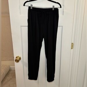 Black jogger Lounge Pants - non wrinkle material